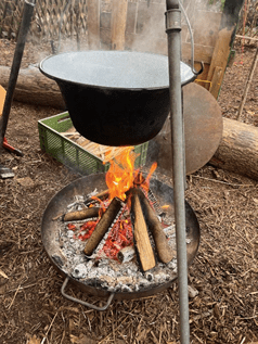 Kochen auf dem Feuer